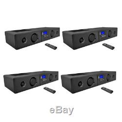 Pyle Barre De Son Avec Radio Bluetooth / Usb / Sd / Fm Bluetooth 300 Watts (paquet De 4)