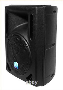 RPG8BT V2 8 Haut-parleur DJ PA alimenté 400W Bluetooth/Sans fil/Télécommande/Eq, Noir