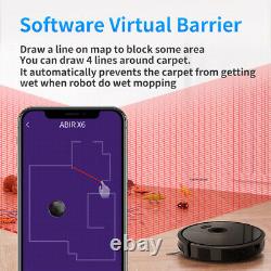 Robot Aspirateur Nettoyeur Intelligent Balayage Rechargeable App Virtuel Abir X6