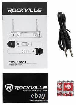Rockville Bluetooth Home Theater/karaoke Machine System Avec(2) Subs+wireless Mics