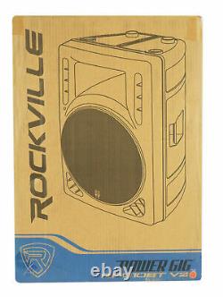 Rockville Rpg10bt V2 10 Powered 600w Dj Pa Président Bluetooth / Sans Fil / À Distance / Eq