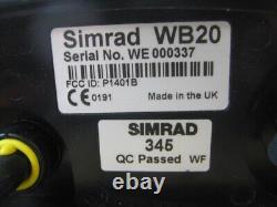 Simrad WB20 F/WR20 Commande à distance sans fil Bluetooth Base Testée/Bonne