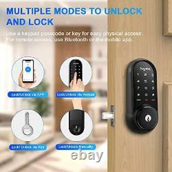 Smart Lock, Écran Tactile Deadbolt Télécommande Sans Fil Et Bluetooth Bronze