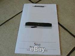Solo Bose Tv Son Système 347205-1300 Avec Universal Remote Box Originale