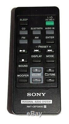 Sony Zs-btg900 Am Fm Radio CD Nfc Bluetooth Sans Fil Boombox Avec Télécommande