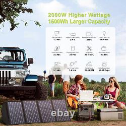 Station d'alimentation portable ALLPOWERS Générateur solaire 2000W Batterie pour camping RV