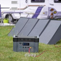 Station d'alimentation portable de 2000W avec panneau solaire 18V140W pour batterie mobile en extérieur
