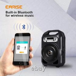 Système Pa Bluetooth Portable Avec Microphone Sans Fil Avec Radio Fm Et Télécommande