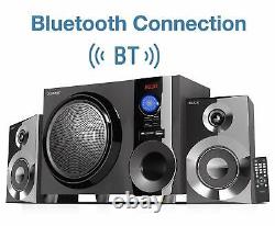 Système de haut-parleurs sans fil Bluetooth puissant Boytone BT-225FB de 60 W avec radio FM