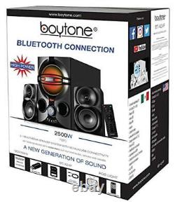 Systèmes de haut-parleurs de cinéma maison puissants Bt324f 2.1 Bluetooth avec radio FM et USB SD