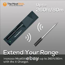 Thermomètre Sans Fil Meatstick X Set Avec Bluetooth 260ft Gamme Fo