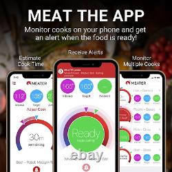 Thermomètre à viande intelligent sans fil MEATER Plus Premium avec répéteur Bluetooth